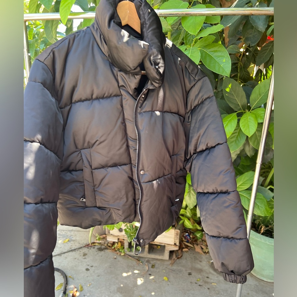 Mango Women's Black Puffer Jacket